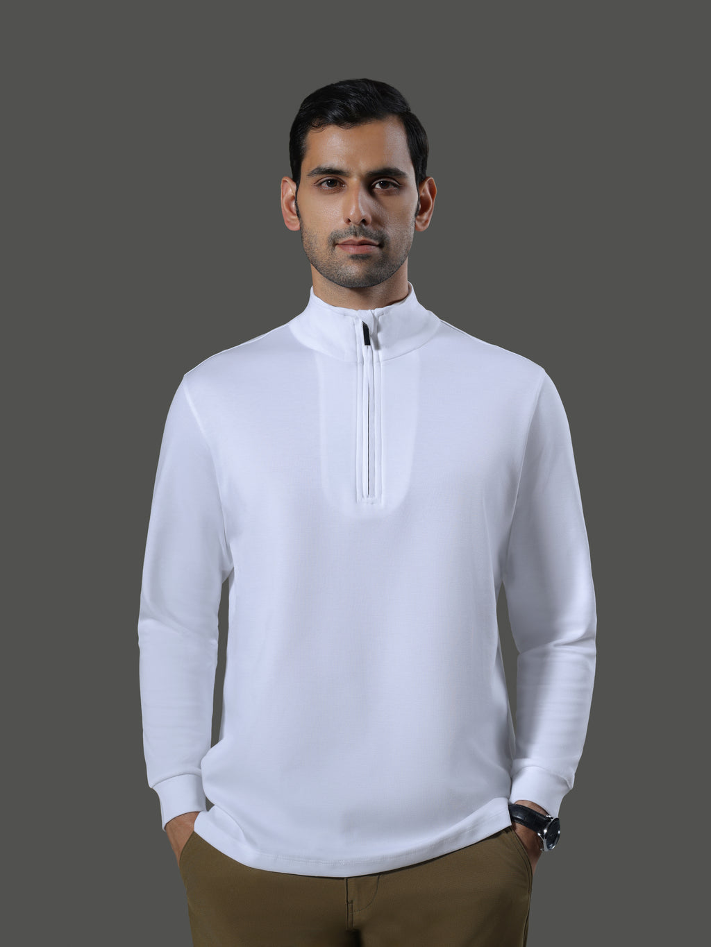 After Hours 1/4 Zip Neck Long Sleeves