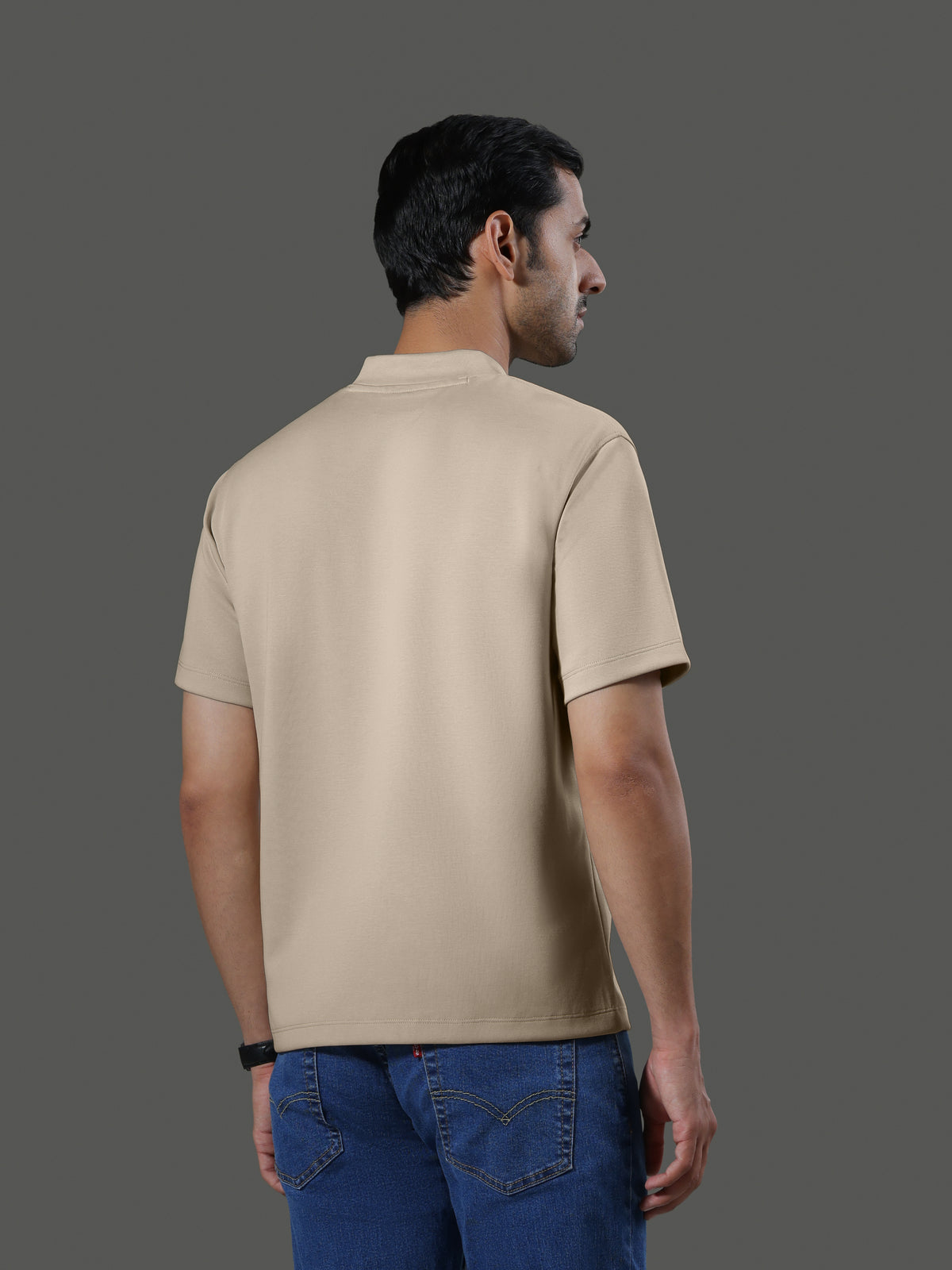 after-hours-henley-neck-zip-short-sleeves-clay image 6 - After Hours Henley Neck Zip Short Sleeves - Clay