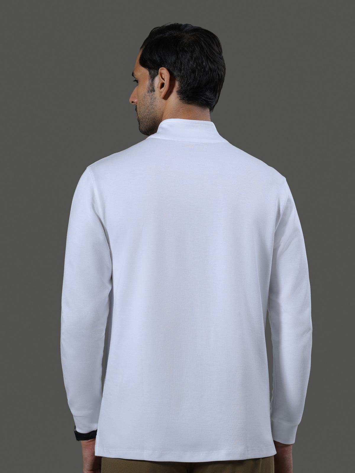 after-hours-high-neck-zip-long-sleeves-porcelain image 6 - After Hours 1/4 Zip Neck Long Sleeves - Porcelain