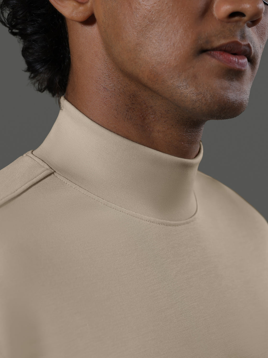 after-hours-mock-neck-long-sleeves-clay image 3 - After Hours Mock Neck Long Sleeves - Clay