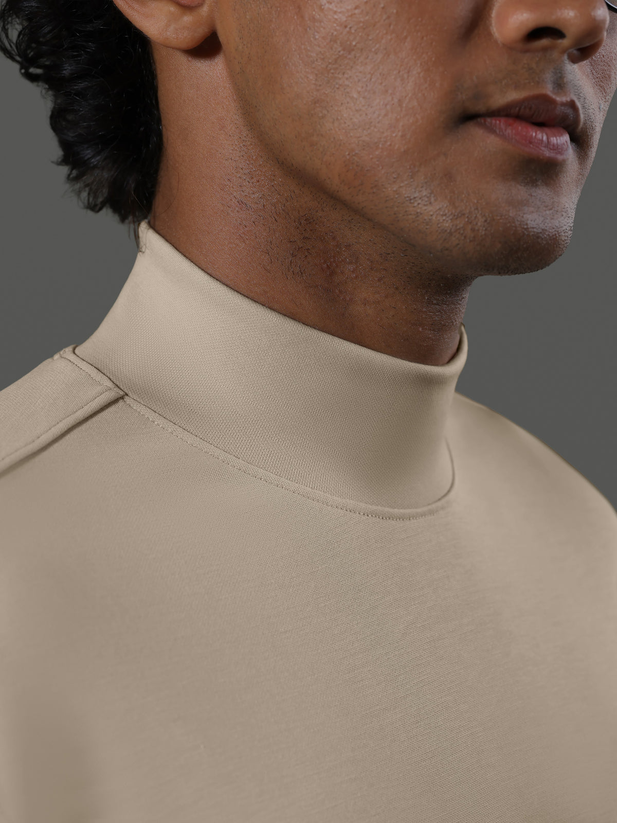 after-hours-mock-neck-long-sleeves-clay image 3 - After Hours Mock Neck Long Sleeves - Clay