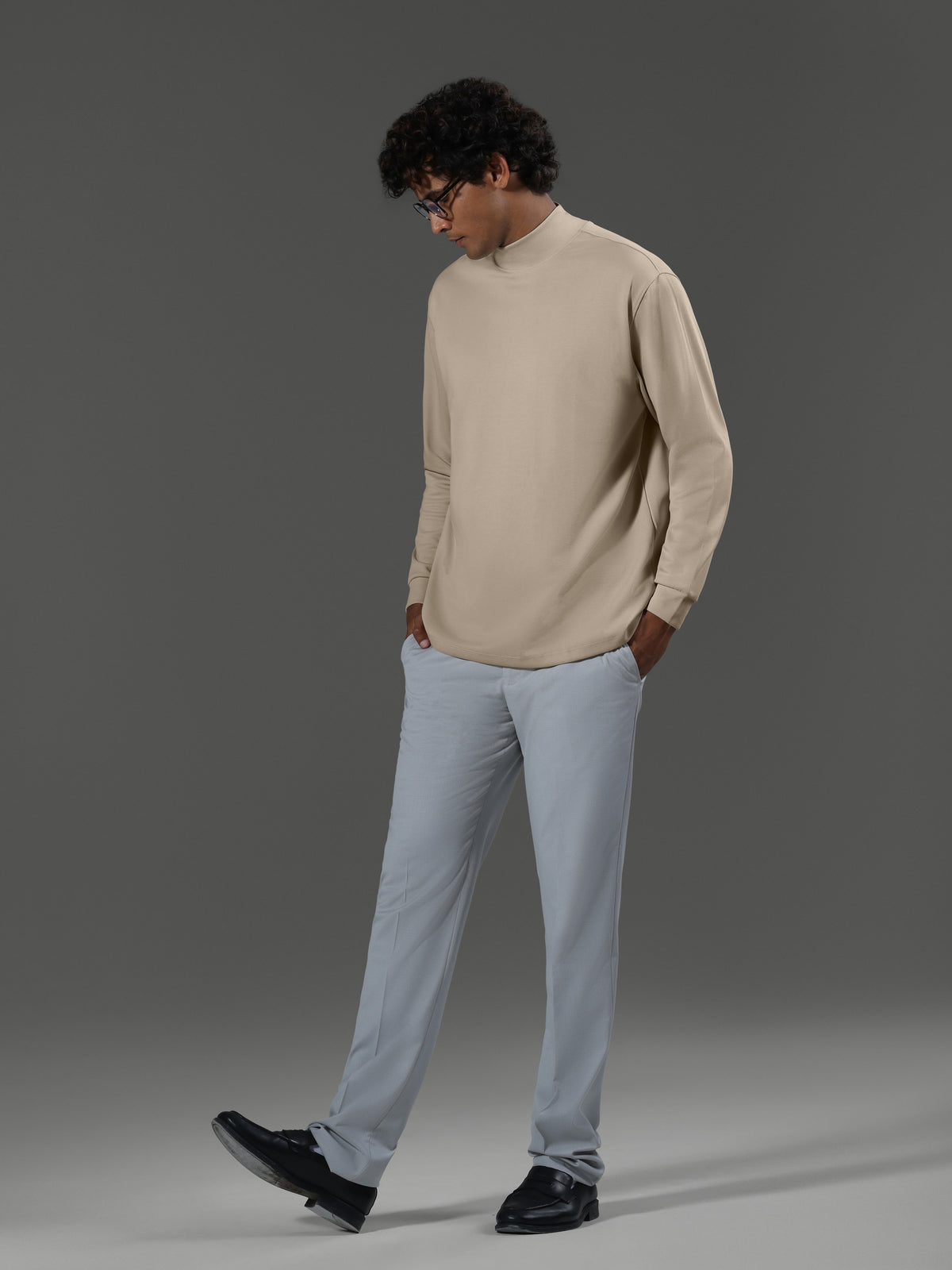 after-hours-mock-neck-long-sleeves-clay image 5 - After Hours Mock Neck Long Sleeves - Clay
