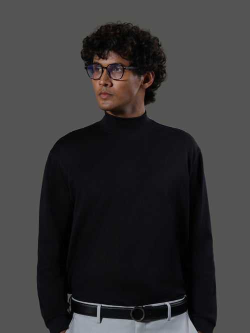after-hours-mock-neck-long-sleeves-obsidian image 1 - After Hours Mock Neck Long Sleeves - Obsidian