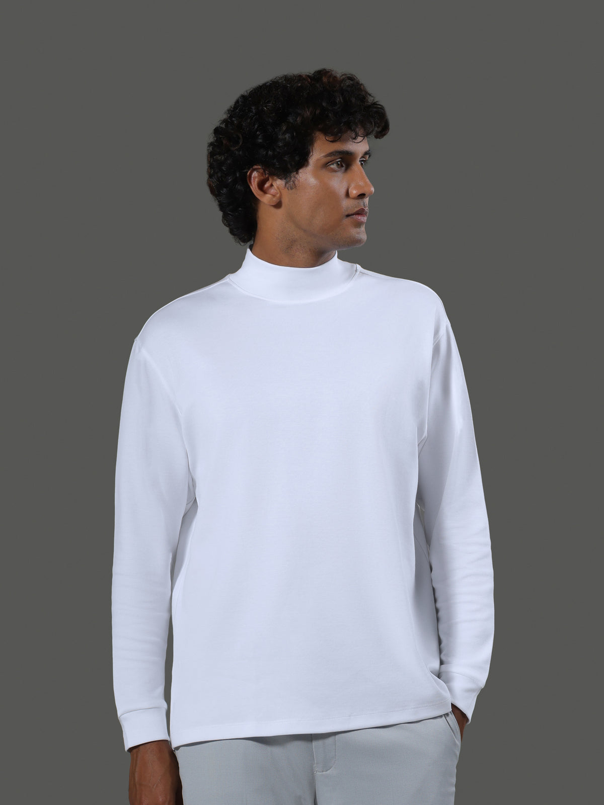 after-hours-mock-neck-long-sleeves-porcelain image 1 - After Hours Mock Neck Long Sleeves - Porcelain