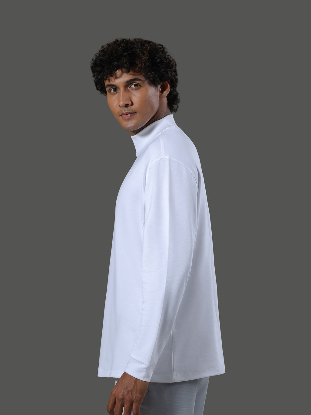 after-hours-mock-neck-long-sleeves-porcelain image 4 - After Hours Mock Neck Long Sleeves - Porcelain