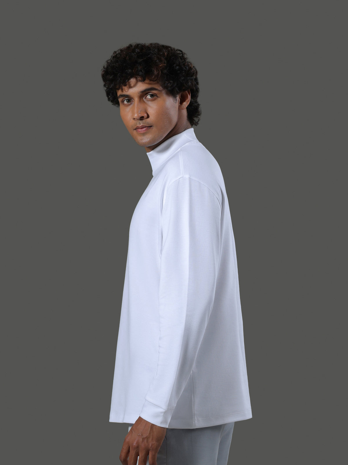 after-hours-mock-neck-long-sleeves-porcelain image 4 - After Hours Mock Neck Long Sleeves - Porcelain