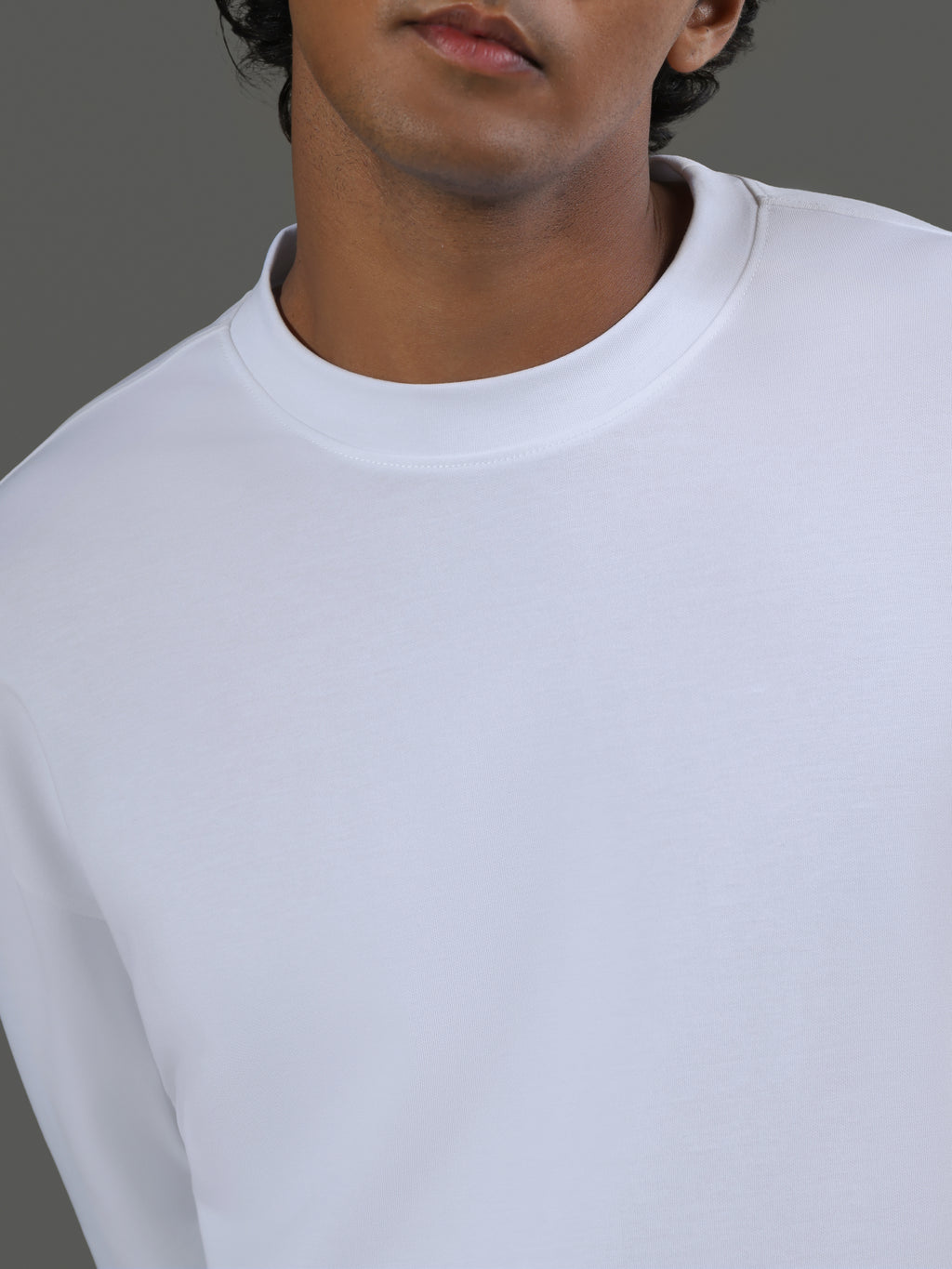 Leisure Crew Neck Long Sleeves - porcelain - image 3