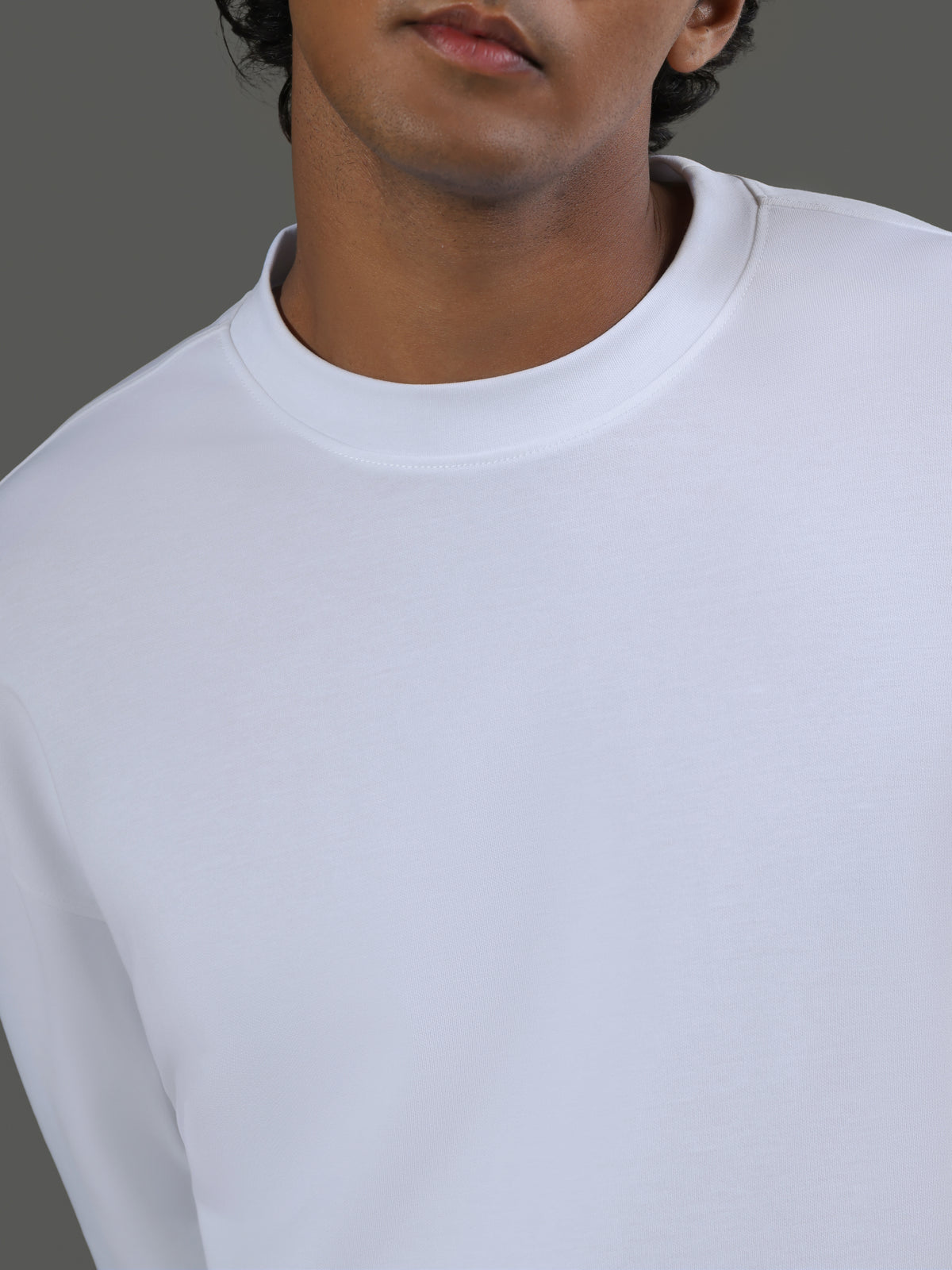Leisure Crew Neck Long Sleeves - porcelain - image 3
