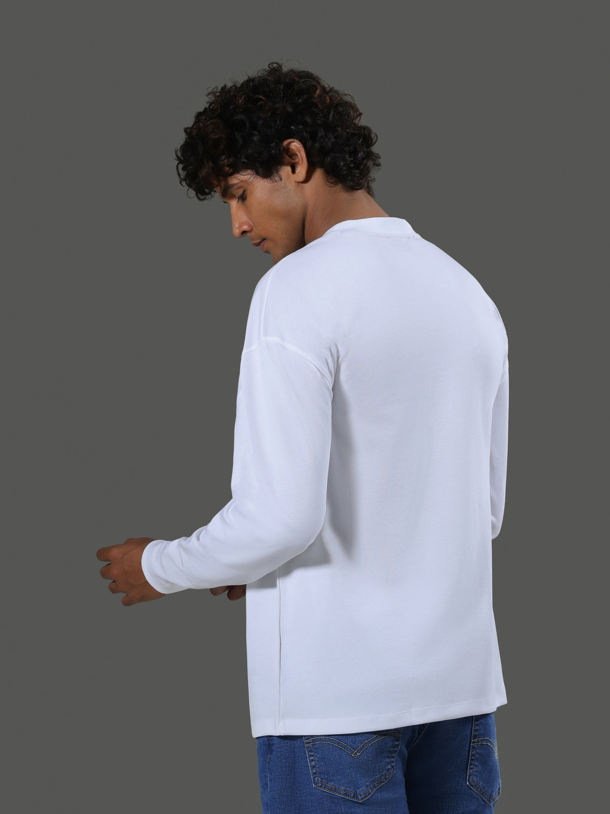 Leisure Crew Neck Long Sleeves - porcelain - image 6