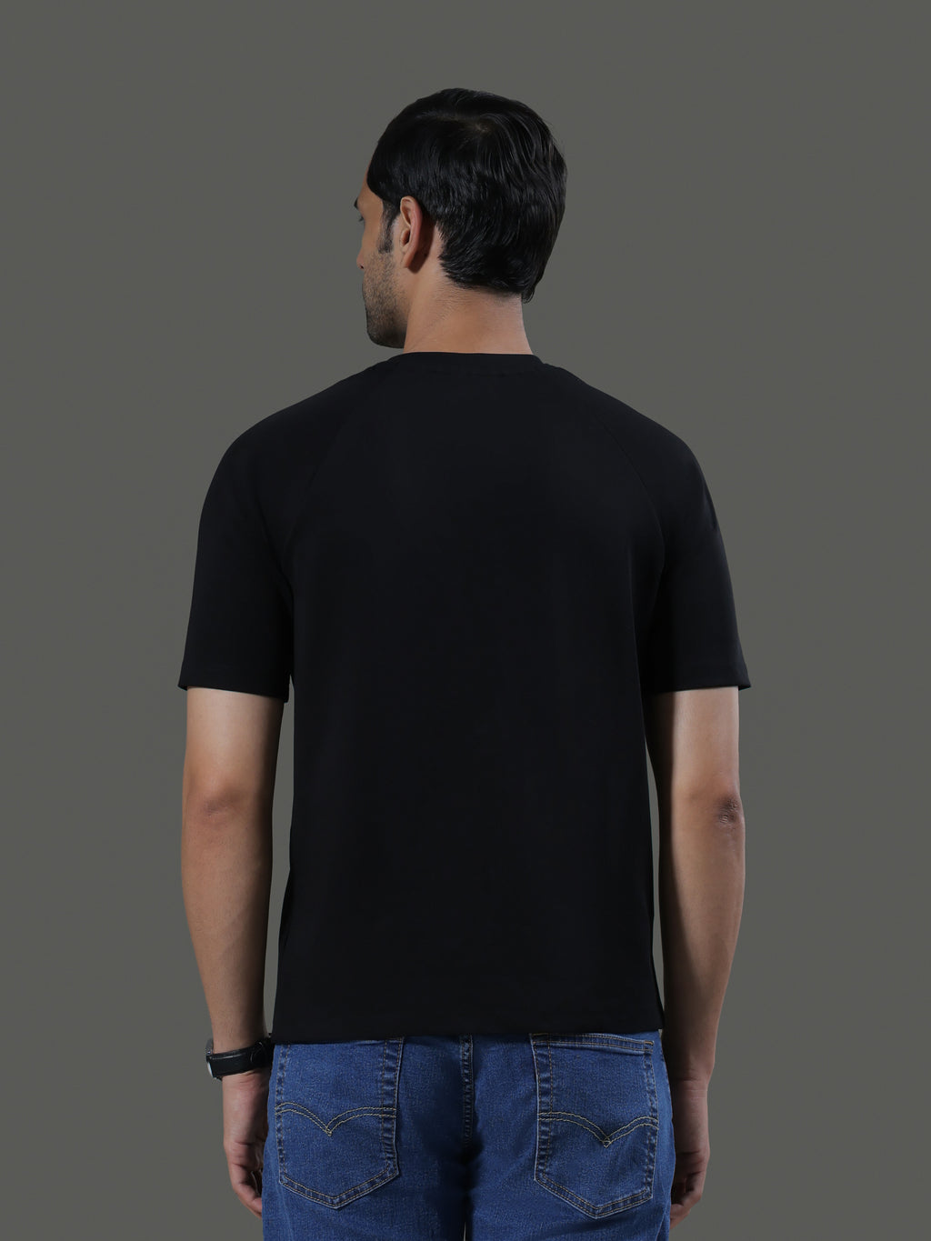 Leisure Raglan Crew Neck Short Sleeves - obsidian - image 6