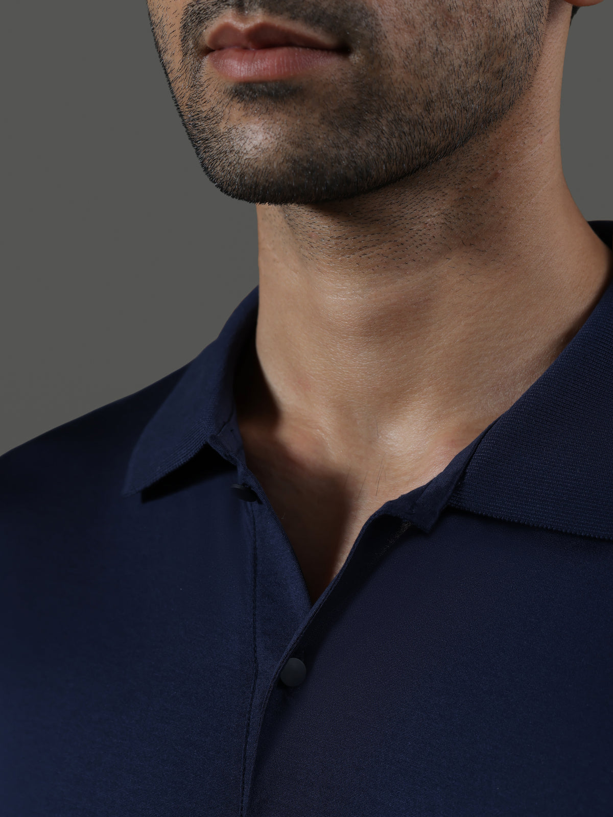 Method Polo Neck Short Sleeves - midnight - image 3