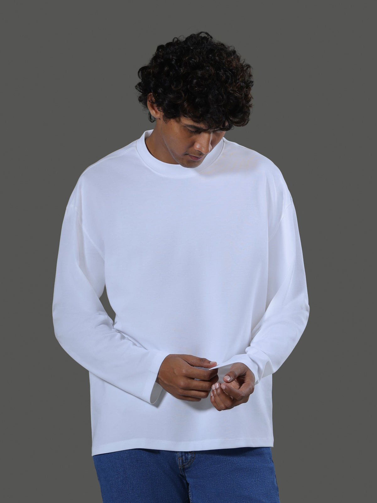Leisure Crew Neck Long Sleeves - porcelain - image 4