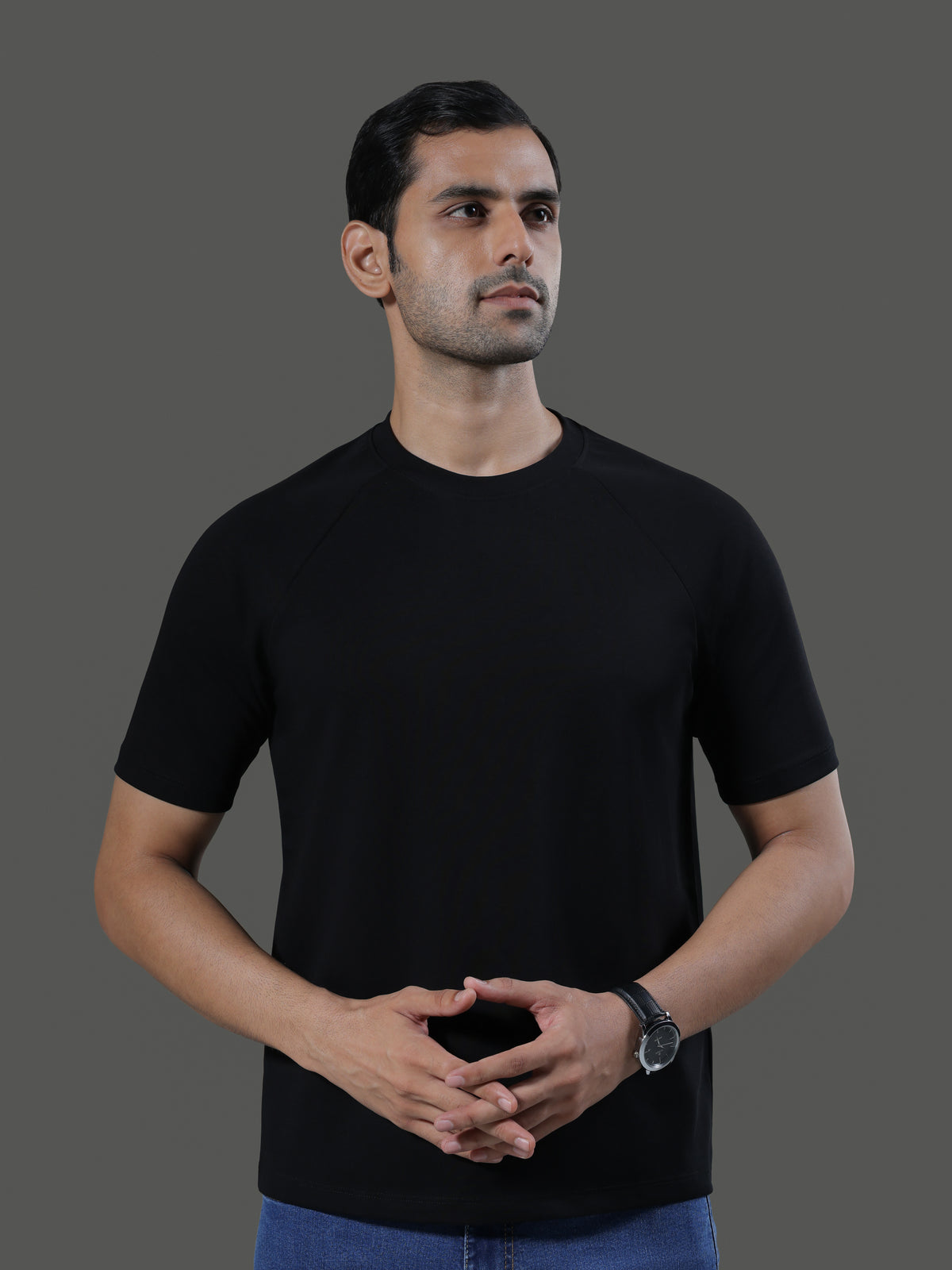 Leisure Raglan Crew Neck Short Sleeves - obsidian - image 1
