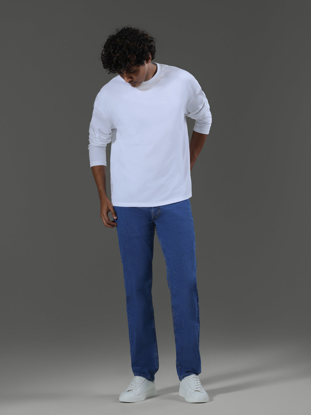 Leisure Crew Neck Long Sleeves - porcelain - image 2