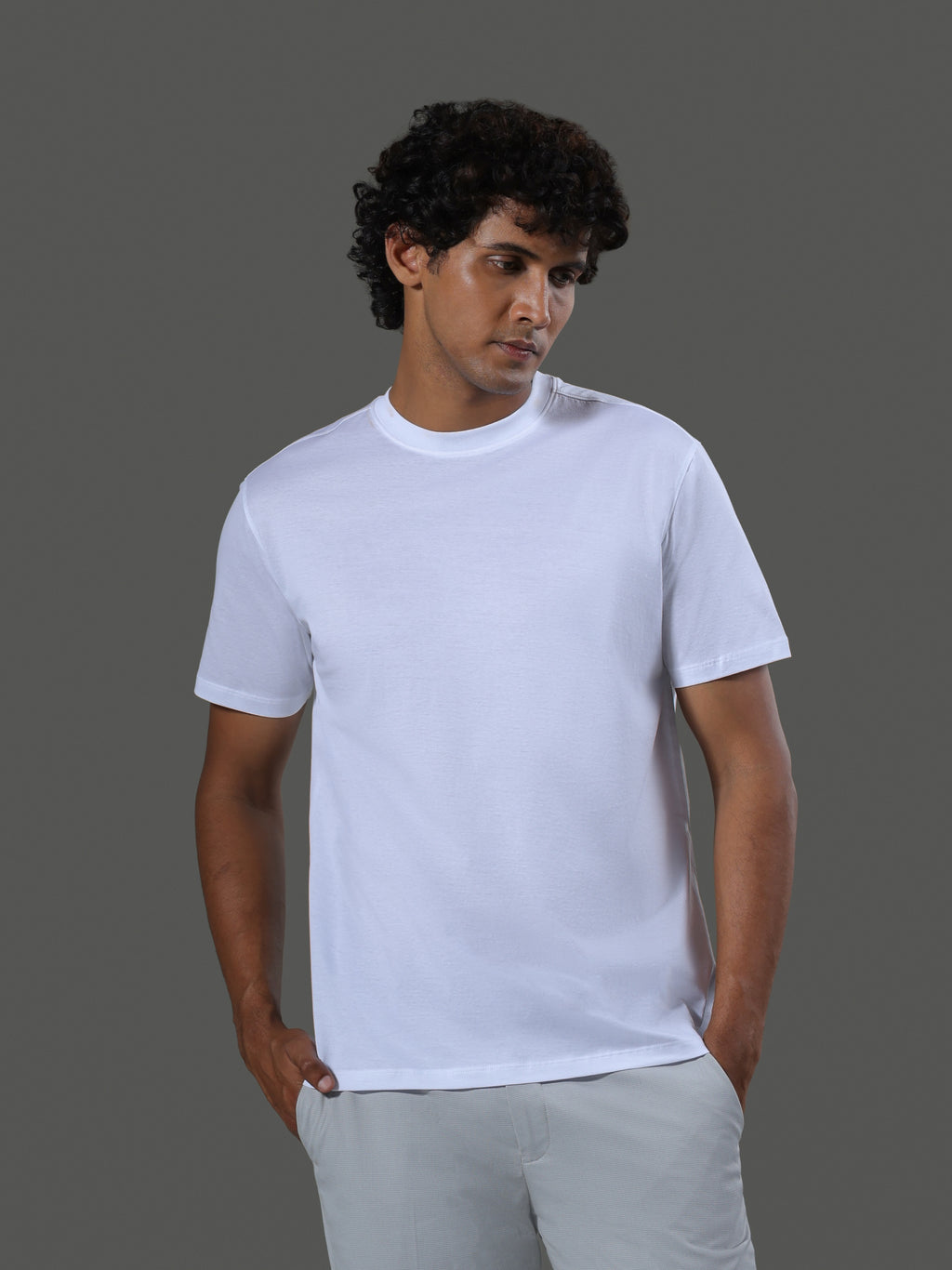 Method Crew Neck Short Sleeves in Porcelain