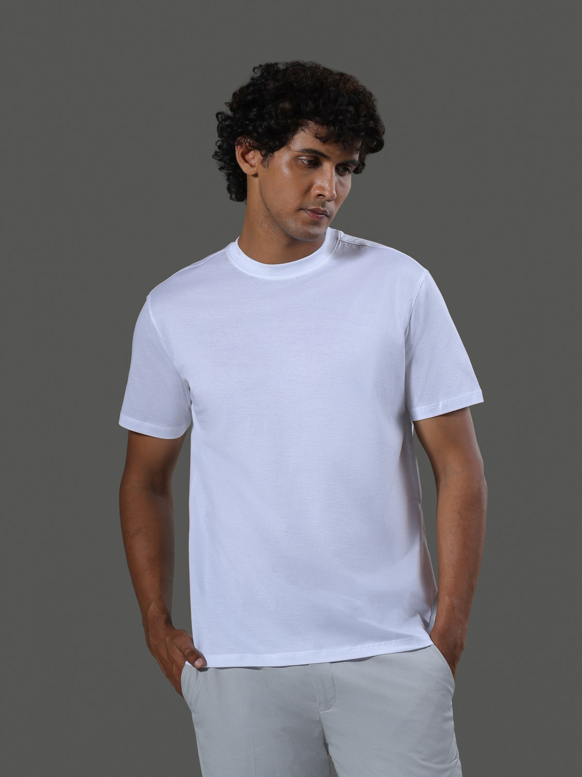 Method Crew Neck Short Sleeves in Porcelain
