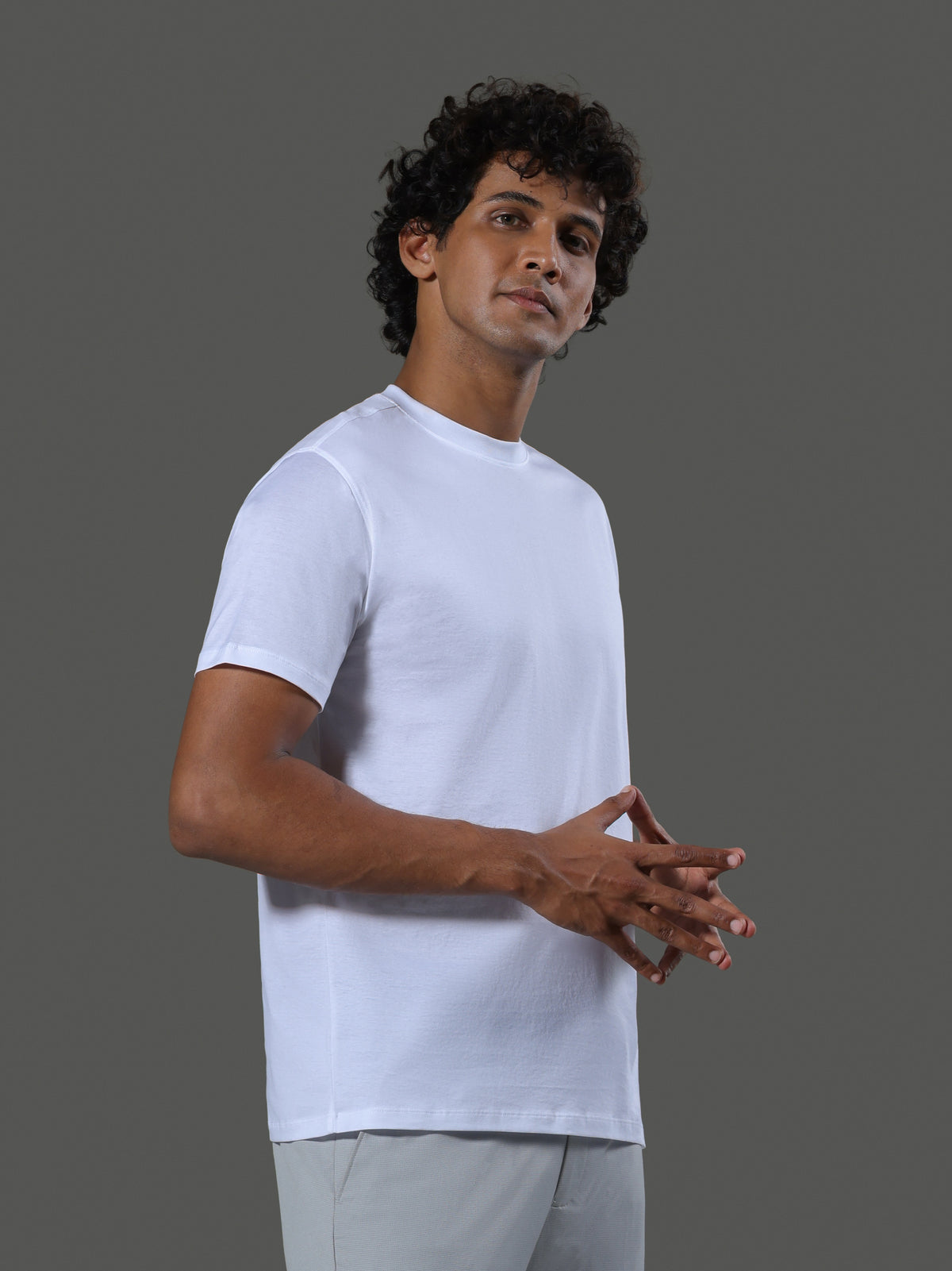 Method Crew Neck Short Sleeves in Porcelain