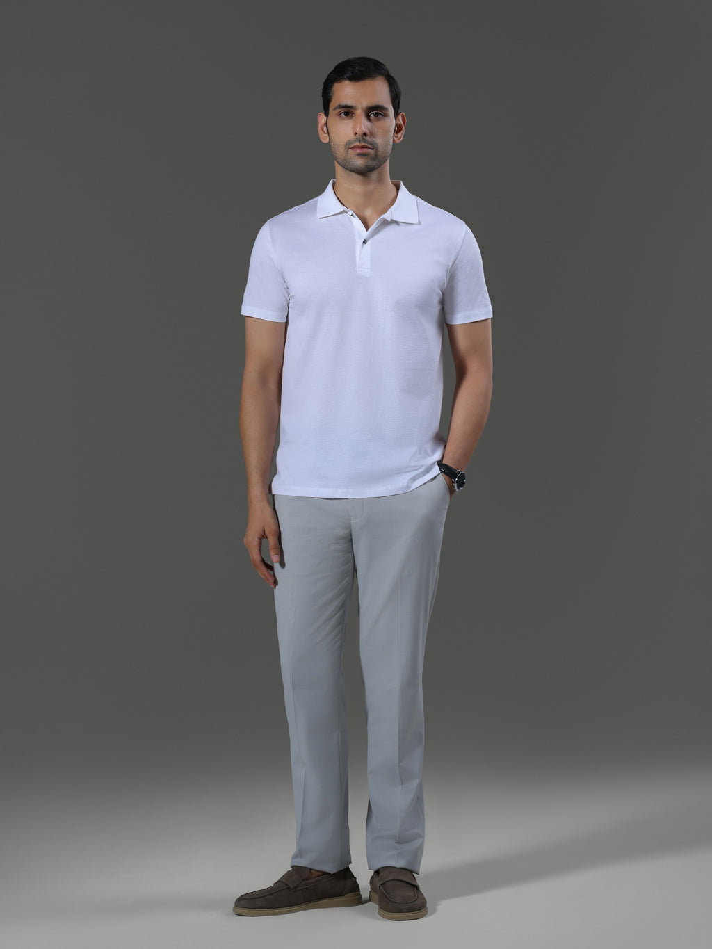 Method Polo Neck Short Sleeves - porcelain - image 2