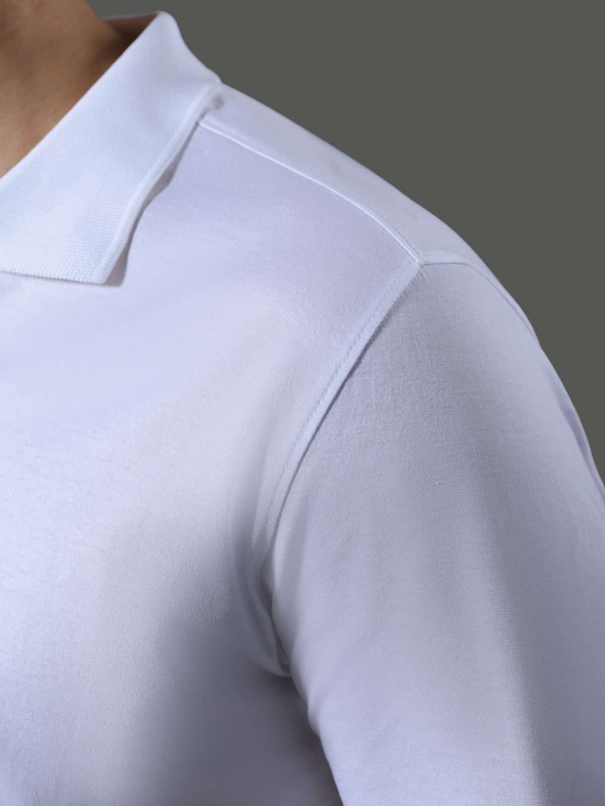 Method Polo Neck Short Sleeves - porcelain - image 5