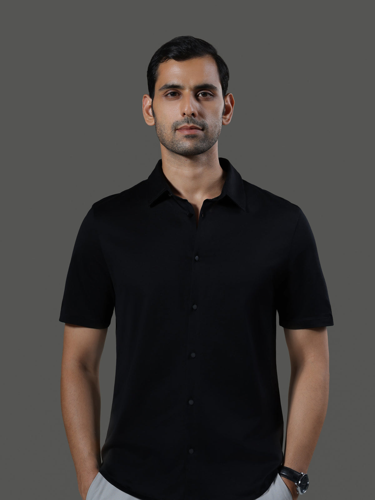 Method Short Sleeves Shirt - obsidian - image 1