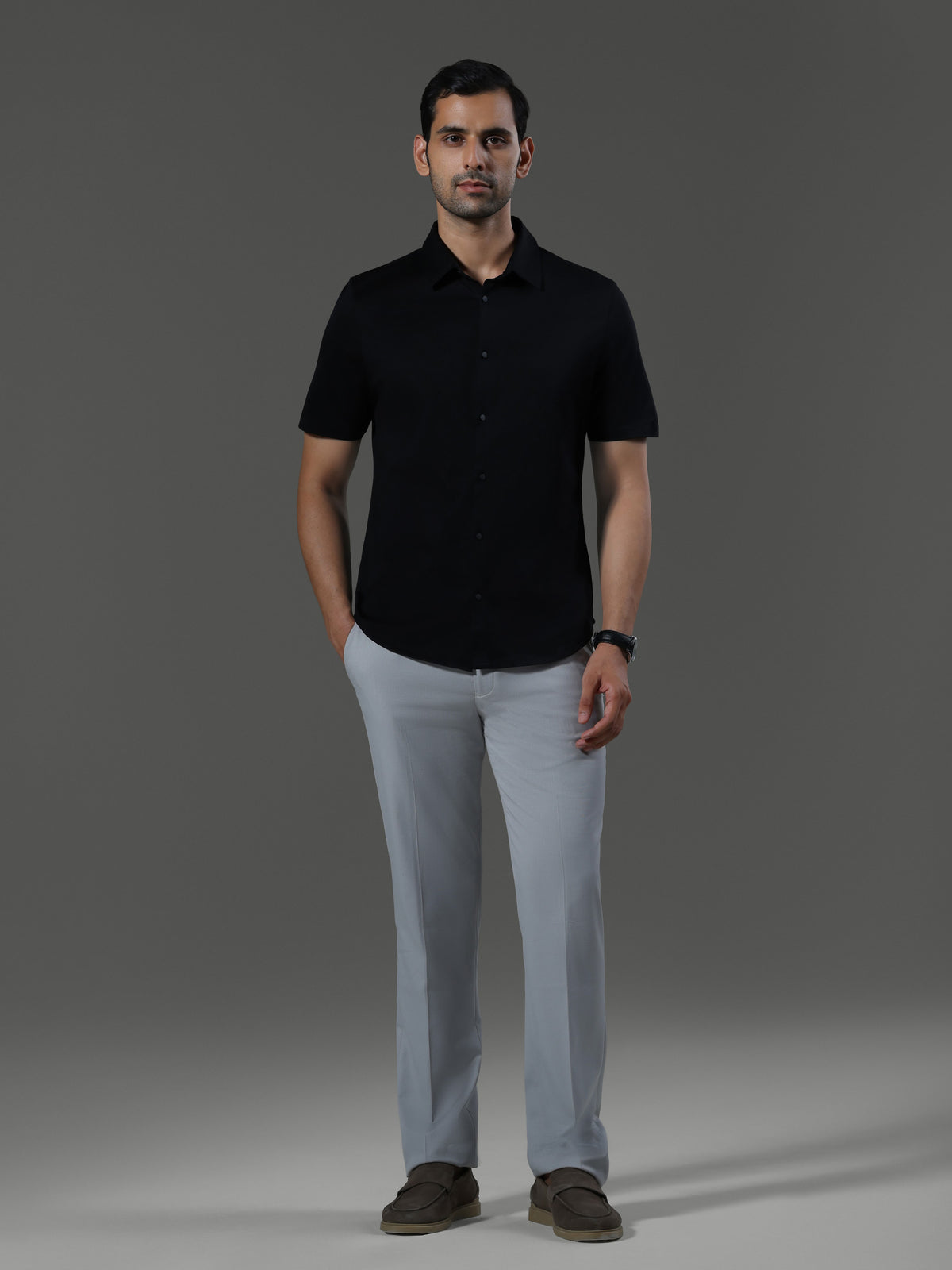 Method Short Sleeves Shirt - obsidian - image 2