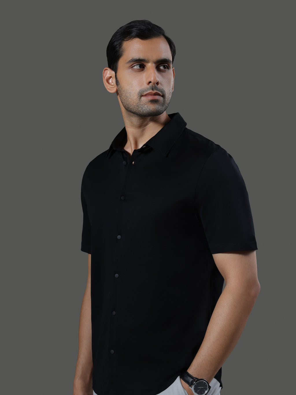 Method Short Sleeves Shirt - obsidian - image 3