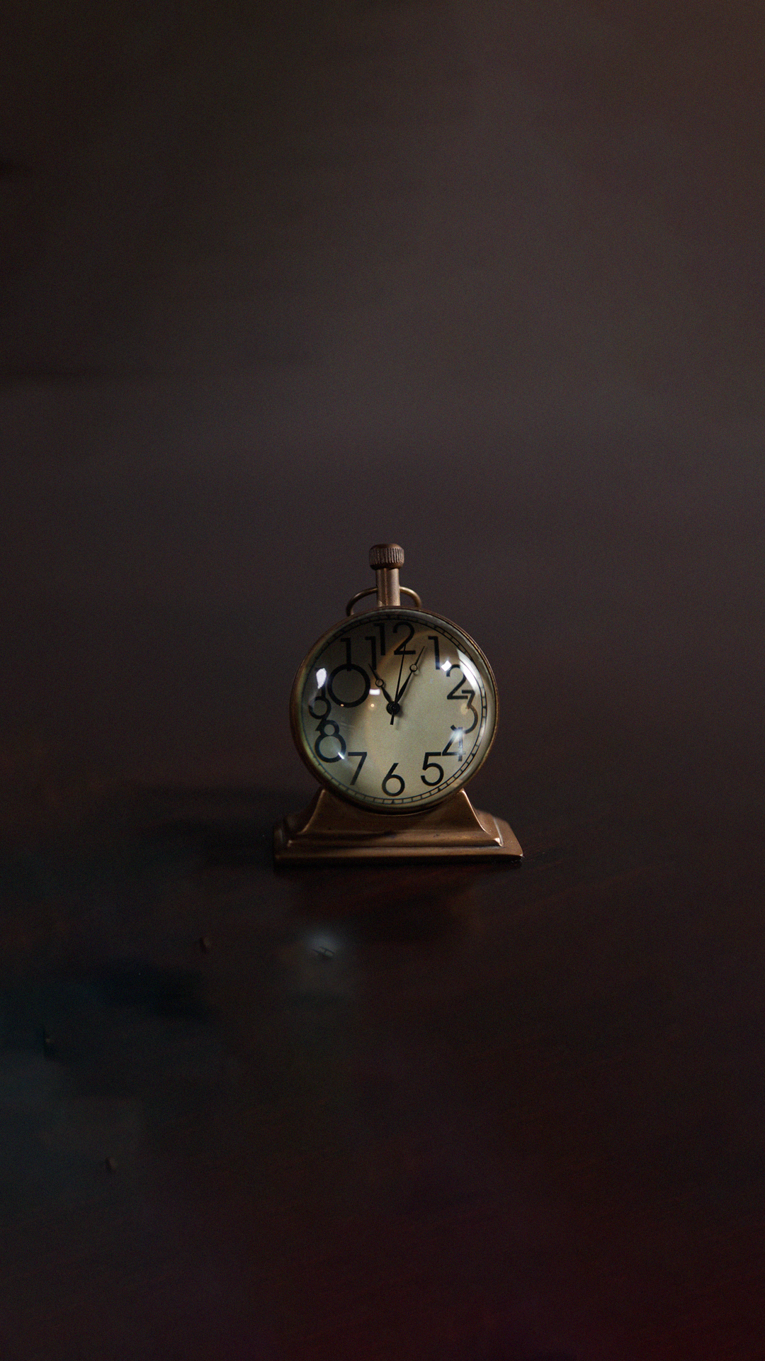 Vintage clock in warm light