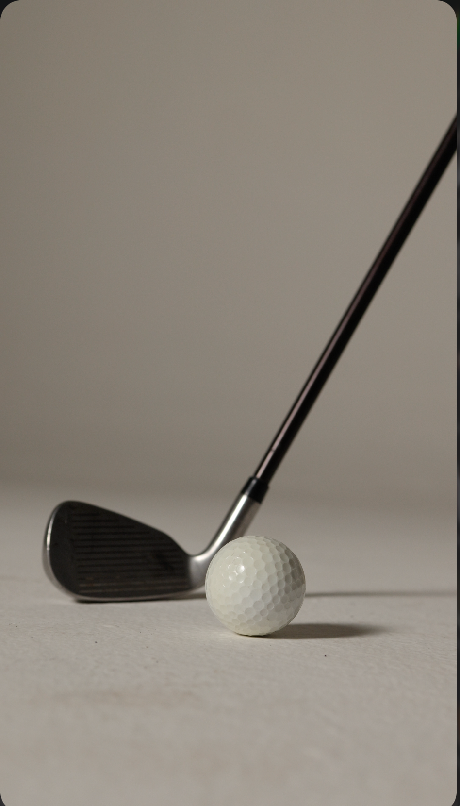 Golf club and ball detail